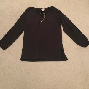 Michael Michael Kors Long Sleeve Blouse military green size S